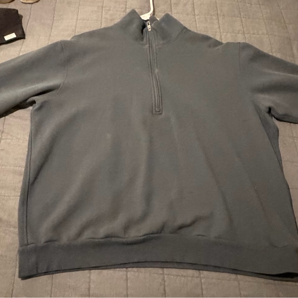 Men's Gray Lululemon Smooth Spacer Half-Zip Sweater - Large